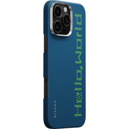 Чехол для iPhone 16 Pro Max Pitaka Tactile Woven Case (Hello World)