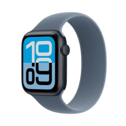 Apple Watch SE 3, 40 mm, Solo Loop (полуночный черный/синий), размер S/M