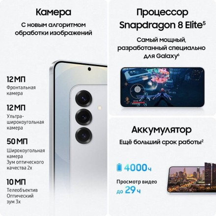 Смартфон Samsung Galaxy S25 12/256GB голубой