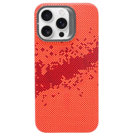 Чехол накладка для iPhone 16 Pro Max Gurdini Carbon Design с Magsafe (Galaxy Orange)