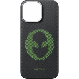 Чехол для iPhone 16 Pro Pitaka Aries Tactile Woven Case (Alien)