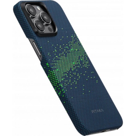 Чехол для iPhone 16 Pro Pitaka StarPeak Luminous Tactile Woven case (Milky Way Galaxy)