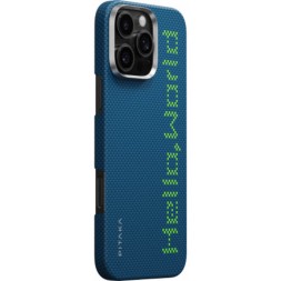 Чехол для iPhone 16 Pro Pitaka Tactile Woven Case (Hello World)