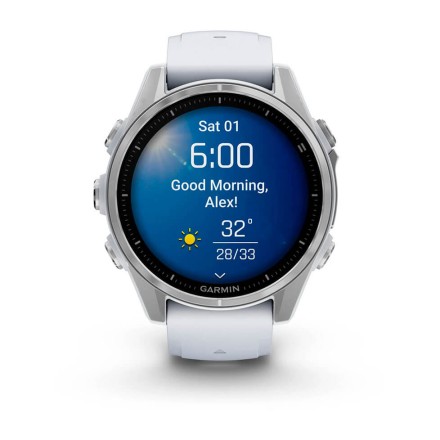 Часы Garmin Fenix 8 AMOLED, 43 mm (Silver Whitestone)