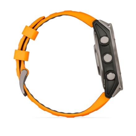 Часы Garmin Fenix 8 AMOLED, 47 mm Sapphire, Titanium с Spark Orange/Graphite