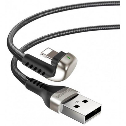 Кабель Baseus Green U-shaped Lamp Mobile Game USB - Lightning 2 м (черный)