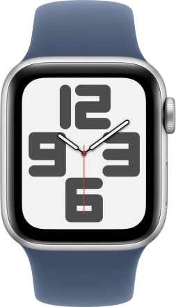 Часы Apple Watch SE 2, 44 мм спортивный ремешок (серебристый)